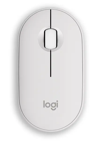 Mouse Logitech - Pebble Mouse 2 M350s, optic, fără fir, alb