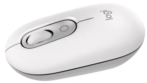 Mouse Logitech - POP, optic, wireless, Off-white
