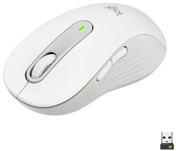 Mouse Logitech - Signature M650 L, optic, wireless, alb