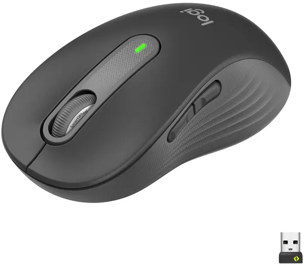 Mouse Logitech - Signature M650 L, optic, wireless, negru