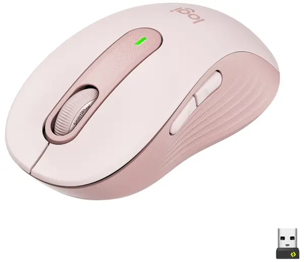 Mouse Logitech - Signature M650 L, optic, wireless, roz