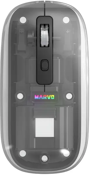 Mouse Marvo - M810W White, optic, wireless, negru