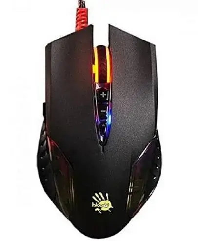 Mouse Optic A4Tech Bloody Q50 Neon X'Glide, Iluminare RGB, 3200 dpi, USB (Negru)