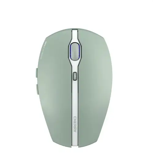 Mouse Optic Cherry Gentix BT, Bluetooth, 2000 DPI (Alb/Verde)