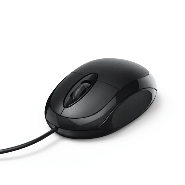 Mouse optic cu fir Hama MC-100 3 butoane negru Mouse optic cu fir Hama MC-100 3 butoane negru