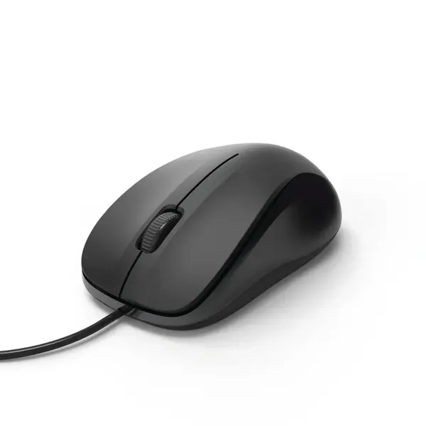 Mouse optic cu fir Hama MC-300 3 butoane negru Mouse optic cu fir Hama MC-300 3 butoane negru
