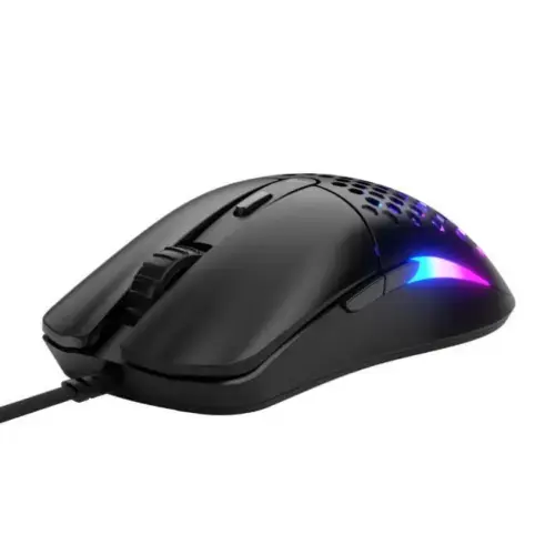 Mouse Optic Glorious PC Gaming Race, USB-A, 12000 DPI, 55g, 6 butoane (Negru)