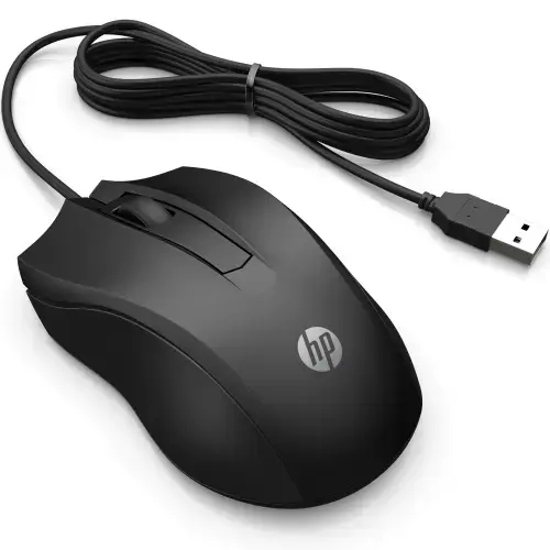 Mouse Optic HP 100, USB, 1600dpi (Negru)