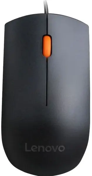 Mouse optic Lenovo 300, USB (Negru)