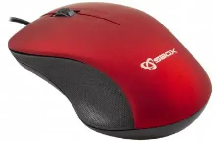 Mouse Optic SBOX M-958, 1000 DPI (Rosu)