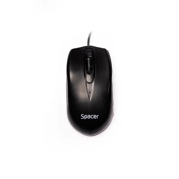 Mouse optic Spacer cu fir usb negru Mouse optic Spacer cu fir usb negru