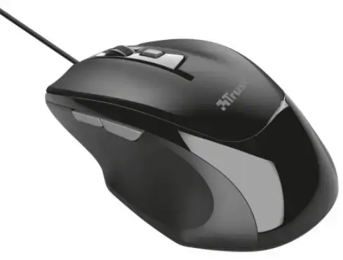 Mouse Optic Trust Voca Comfort, 2400 Dpi (Negru)
