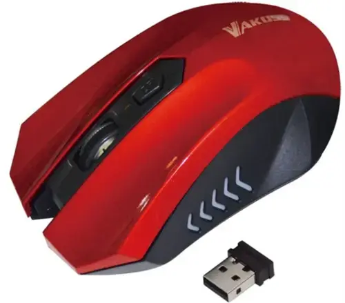 Mouse Optic VAKOSS TM-658UR, 1600 DPI (Rosu)
