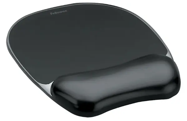 Mouse pad cu suport pentru încheietura mâinii Fellowes - negru