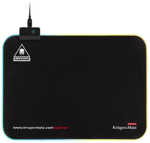 Mouse Pad Gaming Kruger&Matz KM0766, Iluminat (Negru)