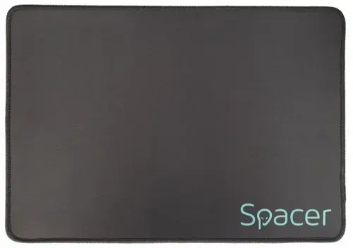 Mouse Pad Gaming Spacer SP-PAD-GAME-M, 250 x 350 x 3 mm, spuma din cauciuc natural + tesatura (Negru)
