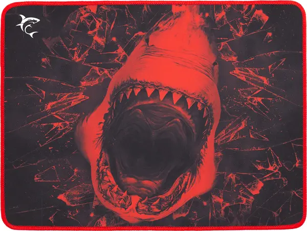 Mouse pad pentru gaming White Shark - SKYWALKER, L, moale, roşu/negru