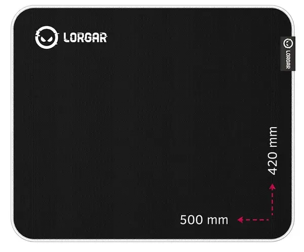 Mouse pad pentru jocuri Lorgar - Legacer 755, XL, moale, negru/violet