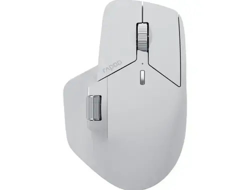 Mouse Rapoo MT760L, Wireless 2.4GHz, Bluetooth, USB (Alb)