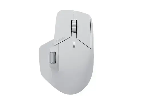 Mouse Rapoo MT760M, Wireless 2.4GHz, Bluetooth, USB (Alb)