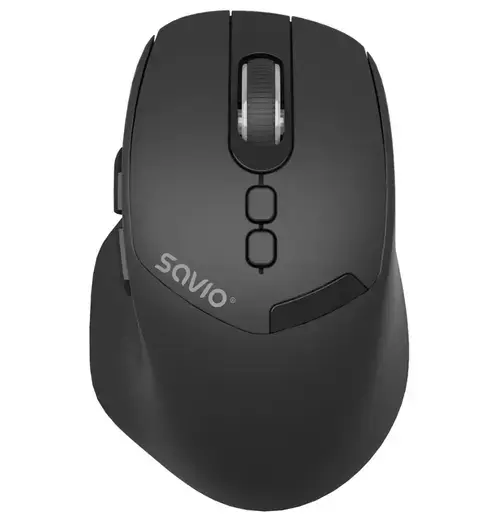 Mouse Savio MB-06, Bluetooth 5.4, Wireless 2.4Ghz, 2000 DPI (Negru)