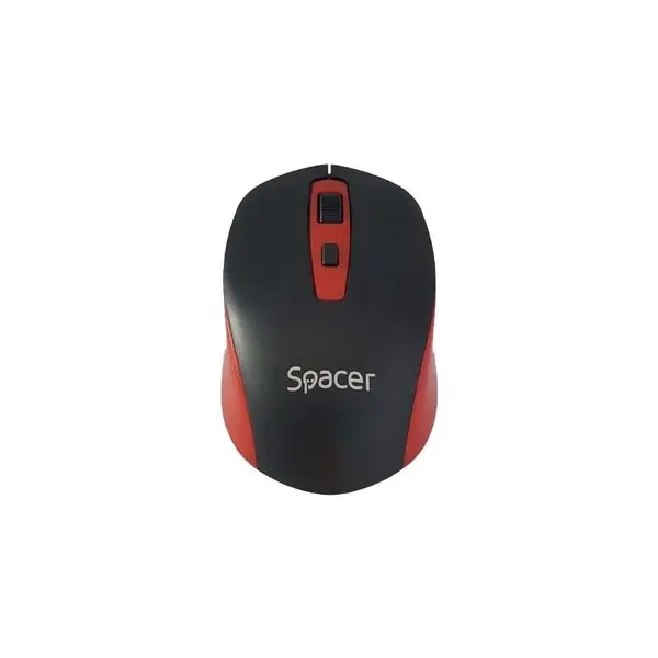Mouse Spacer, 1600 dpi, Negru/Rosu