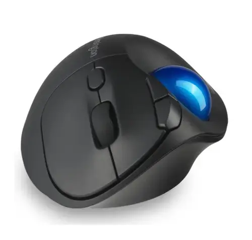 Mouse Trackball Kensington Pro Fit Ergo TB450, USB, Bluetooth (Albastru/Negru)