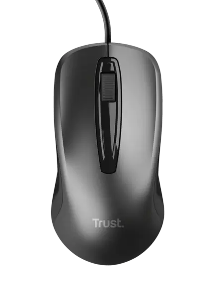 Mouse Trust cu fir optic, negru Mouse Trust cu fir optic, negru