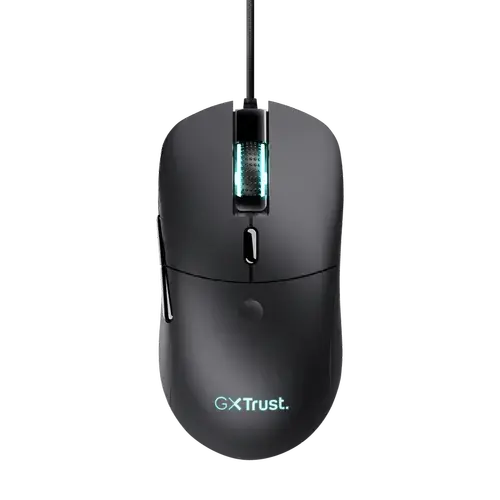 Mouse Trust GXT981, 10000 dpi, optic, 6 butoane, interfata USB 2.0, iluminare RGB (Negru)