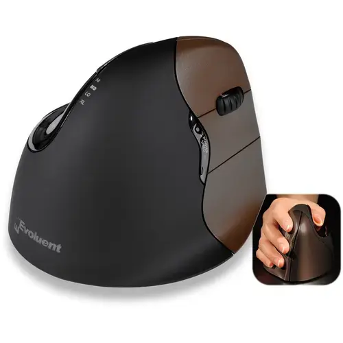 Mouse vertical Evoluent 4 Small, wireless, pentru mana dreapta
