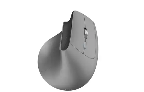 Mouse vertical Hama EWM-700R, Ergonomic, Wireless 2.4Ghz, Bluetooth, 2400DPI, iluminare RGB (Gri)