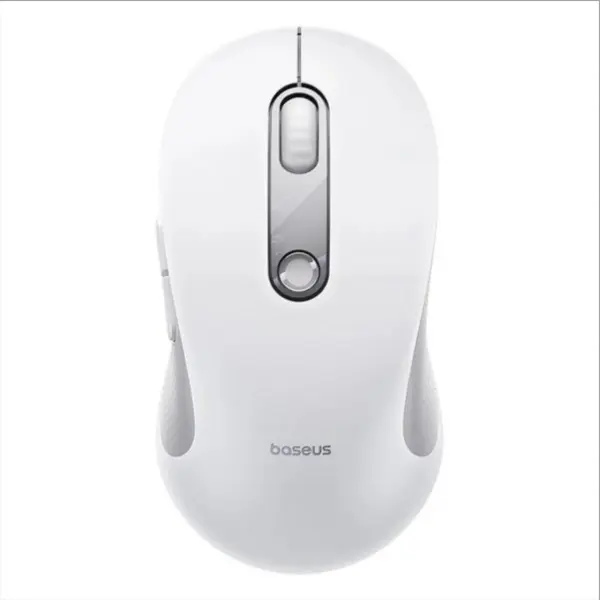 Mouse Wireless Baseus F02, 1600DPI, BT / Wi-Fi, Alb B0203302