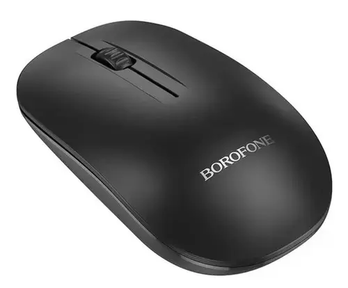 Mouse Wireless Borofone BG14 Planet, 1000dpi, Negru