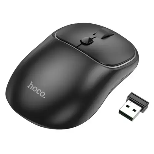 Mouse Wireless HOCO GM25, 1600 DPI (Negru)