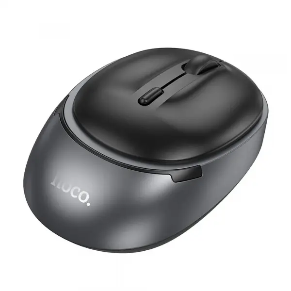 Mouse Wireless HOCO GM34, 1600DPI, BT / Wi-Fi, Negru