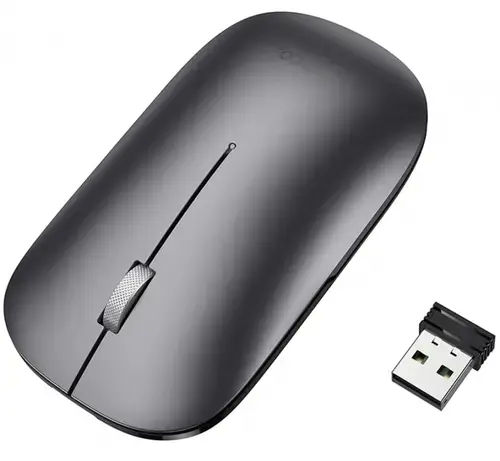 Mouse Wireless HOCO GM43, 1600DPI, BT / Wi-Fi, Gri