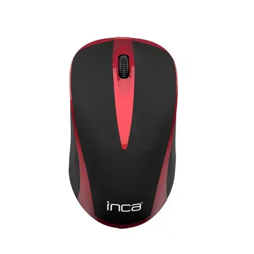 Mouse Wireless Inca IWM-221RSK, 2.4 GHz, Optic, 1600 dpi (Negru/Rosu)