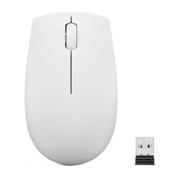 Mouse wireless Lenovo 300, Cloud Grey, Rezolutie (dpi): 1000 dpi, Butoane/rotite: 3, Interfata mouse: Wireless, Tehnologie: Wireless, Interfata receiver: dongle USB 2.4GHz, Dimensiune (mm): 97.91 x 57.99 x 32.53 mm, Greutate: 52g