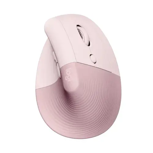 Mouse Wireless Logitech Lift Vertical Ergonomic, Bluetooth, 4000 DPI (Roz)