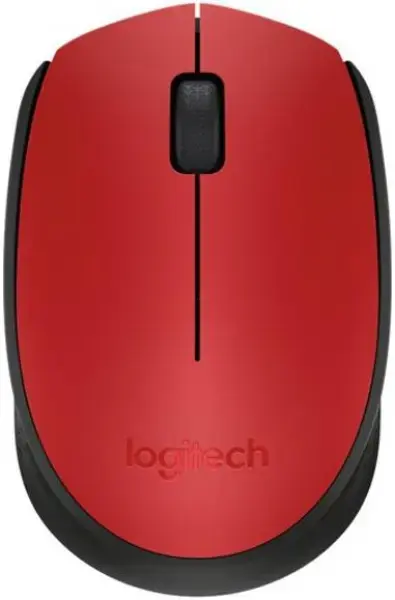 Mouse Wireless Logitech M171, USB, 1000 DPI (Rosu)