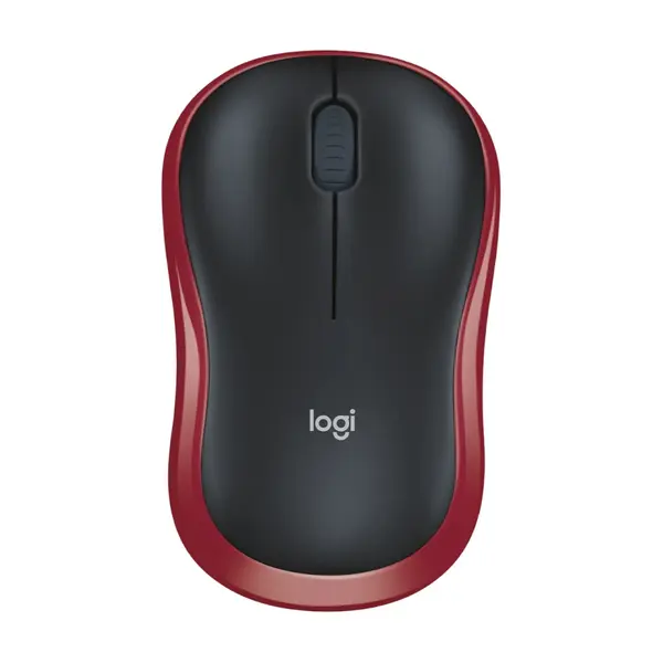 Mouse wireless Logitech M185, Rosu