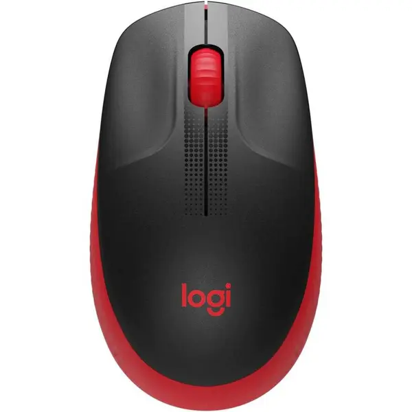 Mouse wireless Logitech M190, Rosu