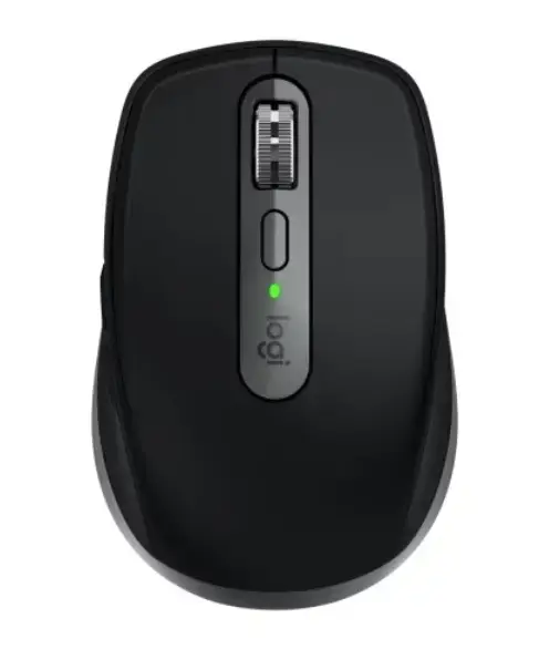Mouse wireless Logitech MX Anywhere 3S for Mac, Bluetooth, Scroll MagSpeed, Multidevice, USB-C (Negru/Gri)
