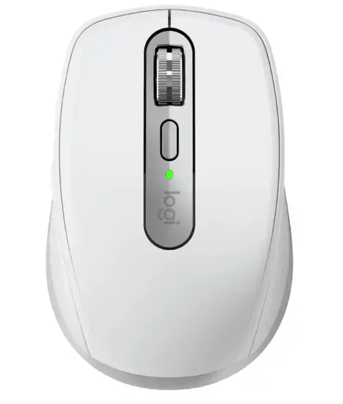 Mouse wireless Logitech MX Anywhere 3S for Mac, Bluetooth, Scroll MagSpeed, Multidevice, USB-C (Alb/Gri)