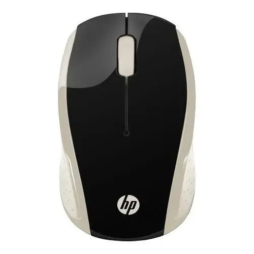 Mouse Wireless Optic HP 200, USB (Negru/Auriu)