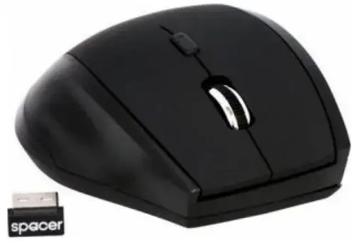 Mouse Wireless Spacer SPMO-161, USB, 1000 DPI (Negru)
