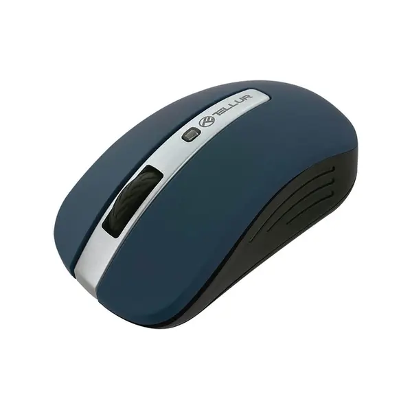 Mouse wireless Tellur Basic, Iluminare LED, Albastru Inchis