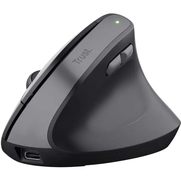 Mouse Wireless Trust Bayo II, Ergonomic, Negru