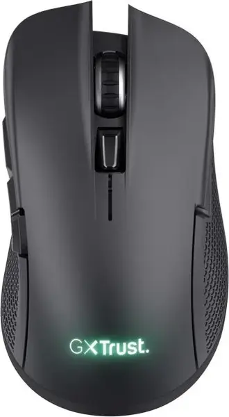 Mouse Wireless Trust GXT923, 2.4GHz, 7200 DPI, 6 butoane, Iluminare RGB (Negru)