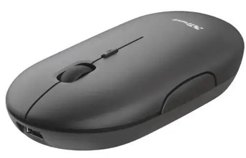 Mouse Wireless Trust Puck, Reincarcabil (Negru)